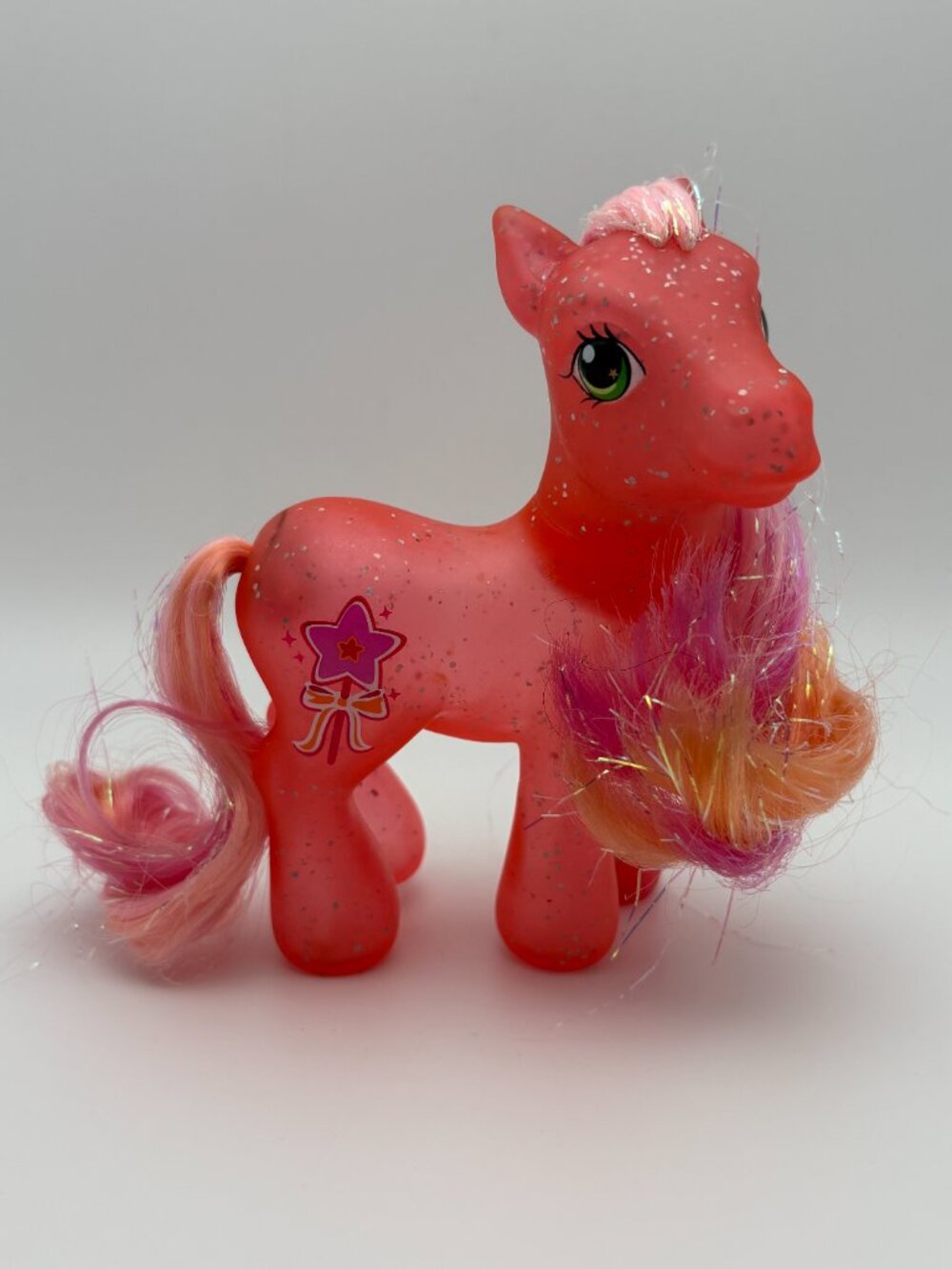 My Little Pony (MLP) Secret Wish 2005 Pink Silver Glitter G3(SKU: 718TO)